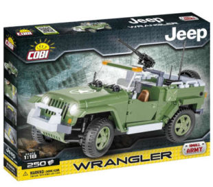 Stavebnice Cobi model vojenský Jeep Wrangler 1:18