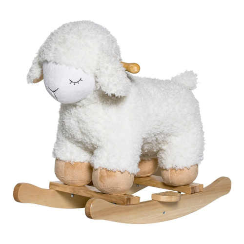 Dětská houpací ovečka z bukového dřeva